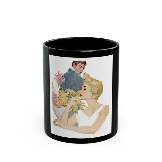Anniversary Quarrel by Marnie Ellington, Woman's Own magazine, 1957 - Black Coffee Mug 11oz - Go Mug Yourself