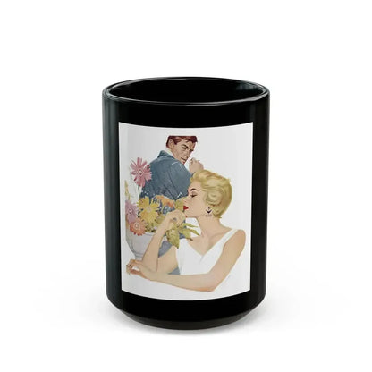 Anniversary Quarrel by Marnie Ellington, Woman's Own magazine, 1957 - Black Coffee Mug 15oz - Go Mug Yourself