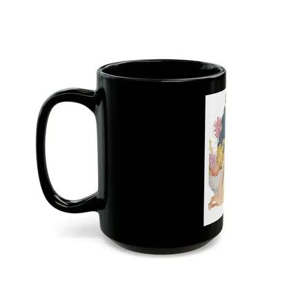 Anniversary Quarrel by Marnie Ellington, Woman's Own magazine, 1957 - Black Coffee Mug - Go Mug Yourself