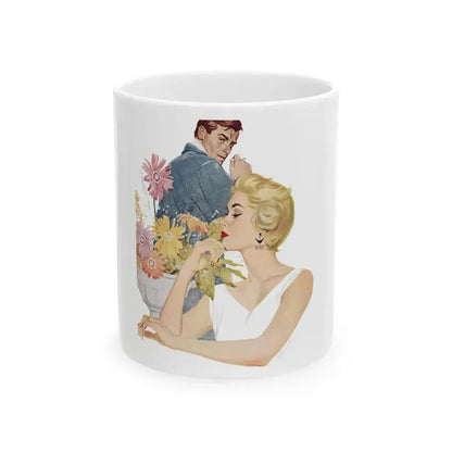 Anniversary Quarrel by Marnie Ellington, Woman's Own magazine, 1957 - White Coffee Mug 11oz - Go Mug Yourself