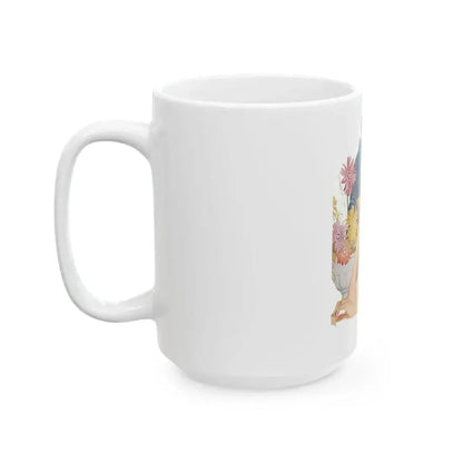 Anniversary Quarrel by Marnie Ellington, Woman's Own magazine, 1957 - White Coffee Mug - Go Mug Yourself