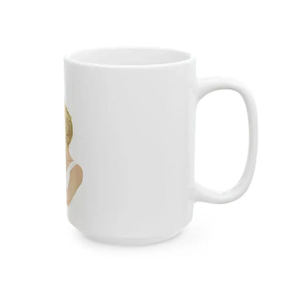 Anniversary Quarrel by Marnie Ellington, Woman's Own magazine, 1957 - White Coffee Mug - Go Mug Yourself
