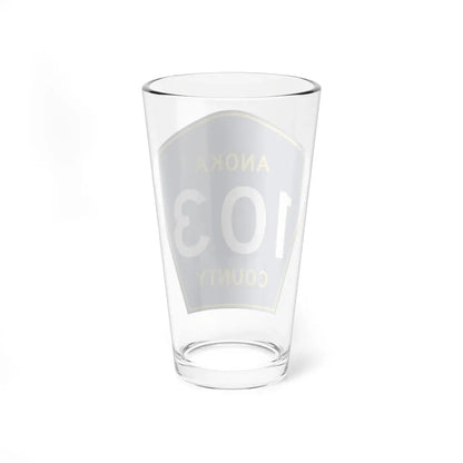 Anoka County 103 (Minnesota) (Road Sign) Pint Glass 16oz - Go Mug Yourself