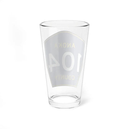Anoka County 104 (Minnesota) (Road Sign) Pint Glass 16oz - Go Mug Yourself