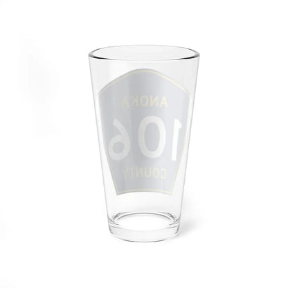 Anoka County 106 (Minnesota) (Road Sign) Pint Glass 16oz - Go Mug Yourself