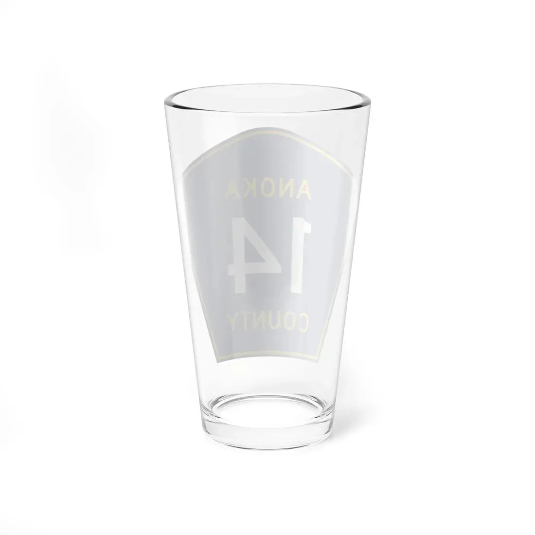 Anoka County 14 (Minnesota) (Road Sign) Pint Glass 16oz - Go Mug Yourself