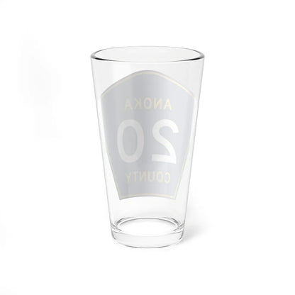 Anoka County 20 (Minnesota) (Road Sign) Pint Glass 16oz - Go Mug Yourself