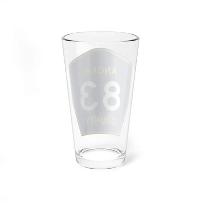 Anoka County 83 (Minnesota) (Road Sign) Pint Glass 16oz - Go Mug Yourself