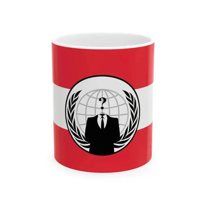 Anonymous austria (Austria) White Coffee Mug 11oz - Go Mug Yourself