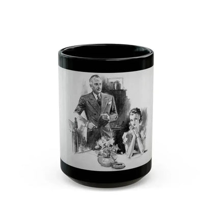 Anonymous Illustration - Black Coffee Mug 15oz - Go Mug Yourself