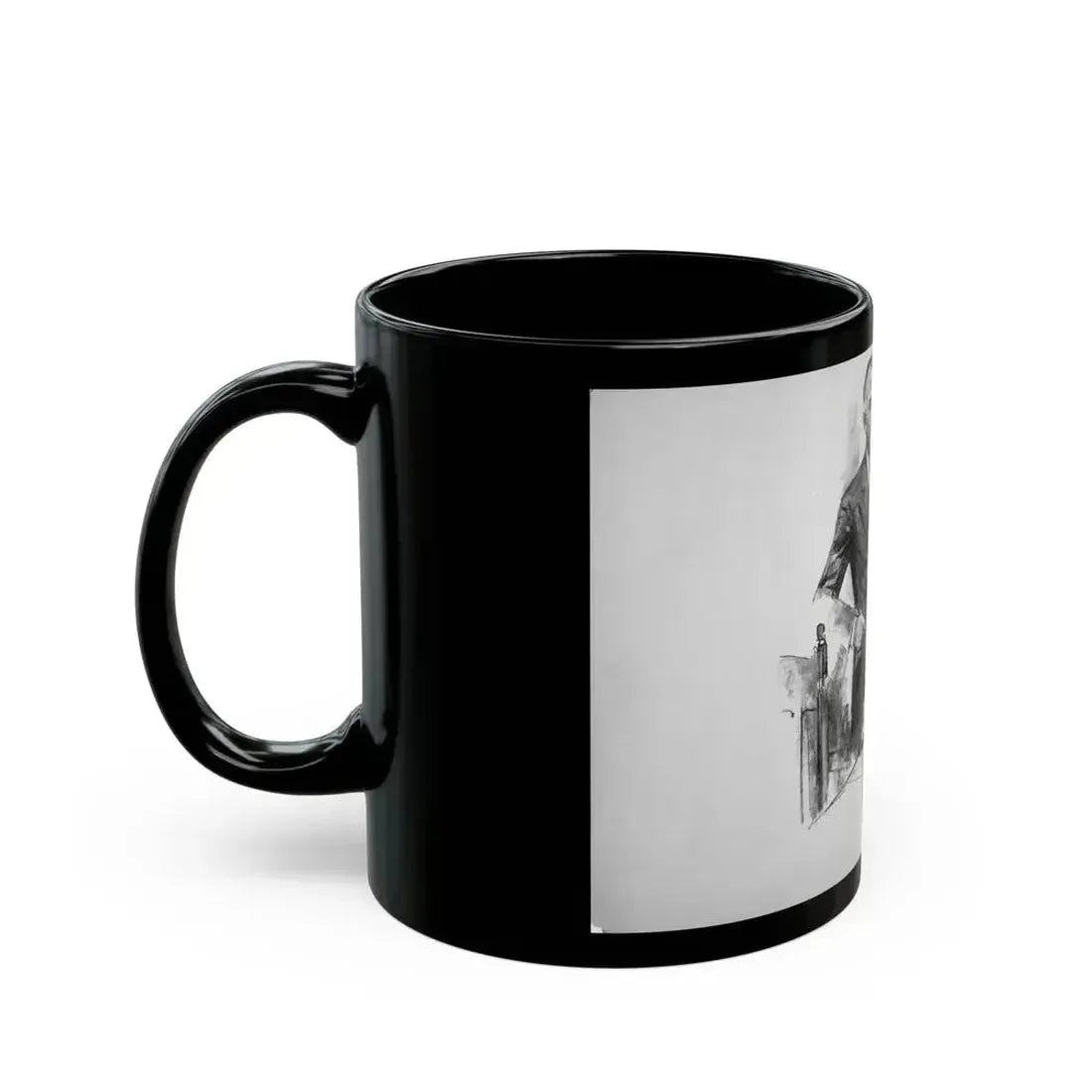 Anonymous Illustration - Black Coffee Mug - Go Mug Yourself
