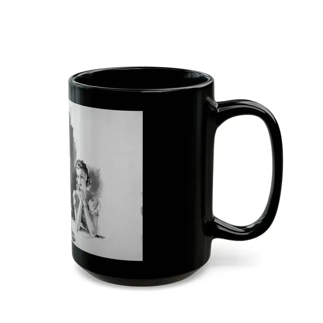 Anonymous Illustration - Black Coffee Mug - Go Mug Yourself