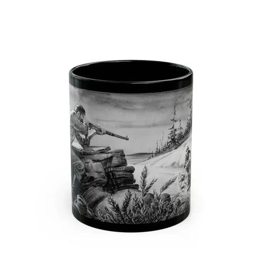 Another Man's Poison, The Elk Magazine story illustration, June 1937 - Black Coffee Mug 11oz - Go Mug Yourself