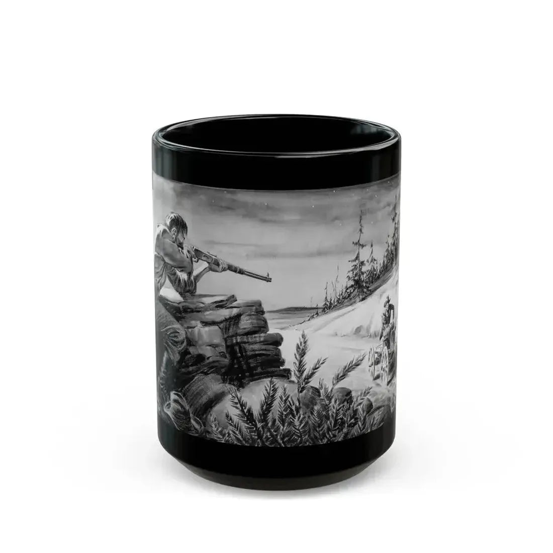 Another Man's Poison, The Elk Magazine story illustration, June 1937 - Black Coffee Mug 15oz - Go Mug Yourself
