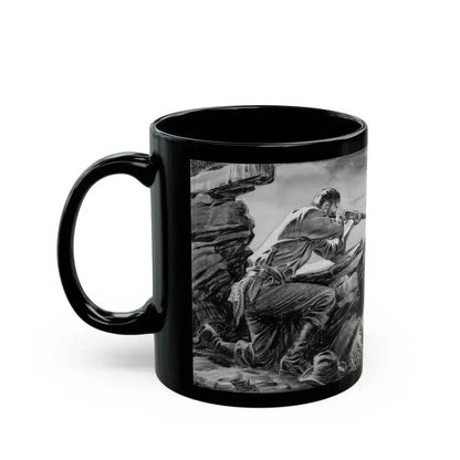 Another Man's Poison, The Elk Magazine story illustration, June 1937 - Black Coffee Mug - Go Mug Yourself