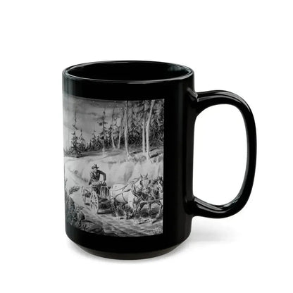 Another Man's Poison, The Elk Magazine story illustration, June 1937 - Black Coffee Mug - Go Mug Yourself