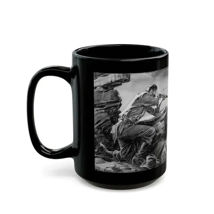 Another Man's Poison, The Elk Magazine story illustration, June 1937 - Black Coffee Mug - Go Mug Yourself