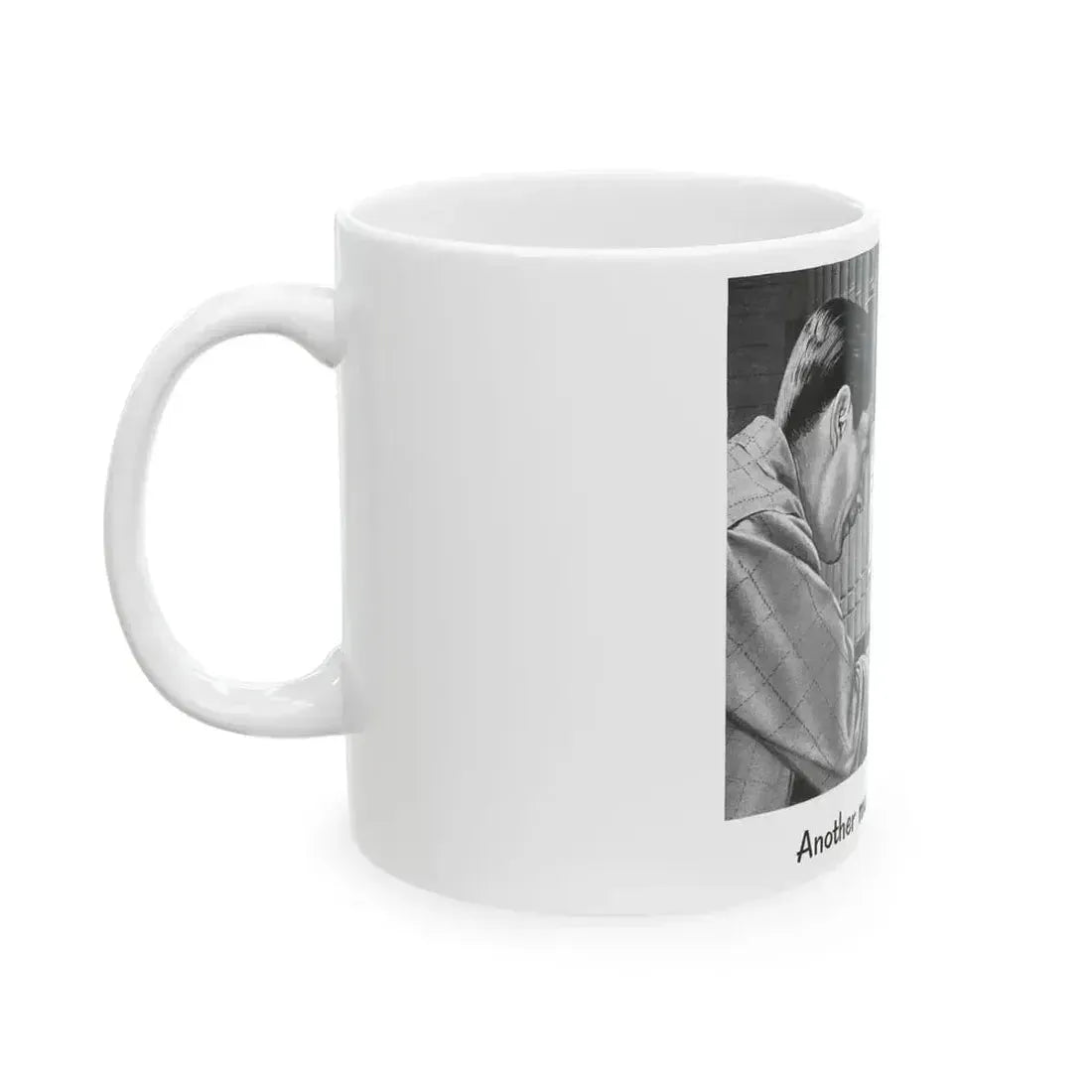 Another muscle in America'a arm, 1952 - White Coffee Mug - Go Mug Yourself
