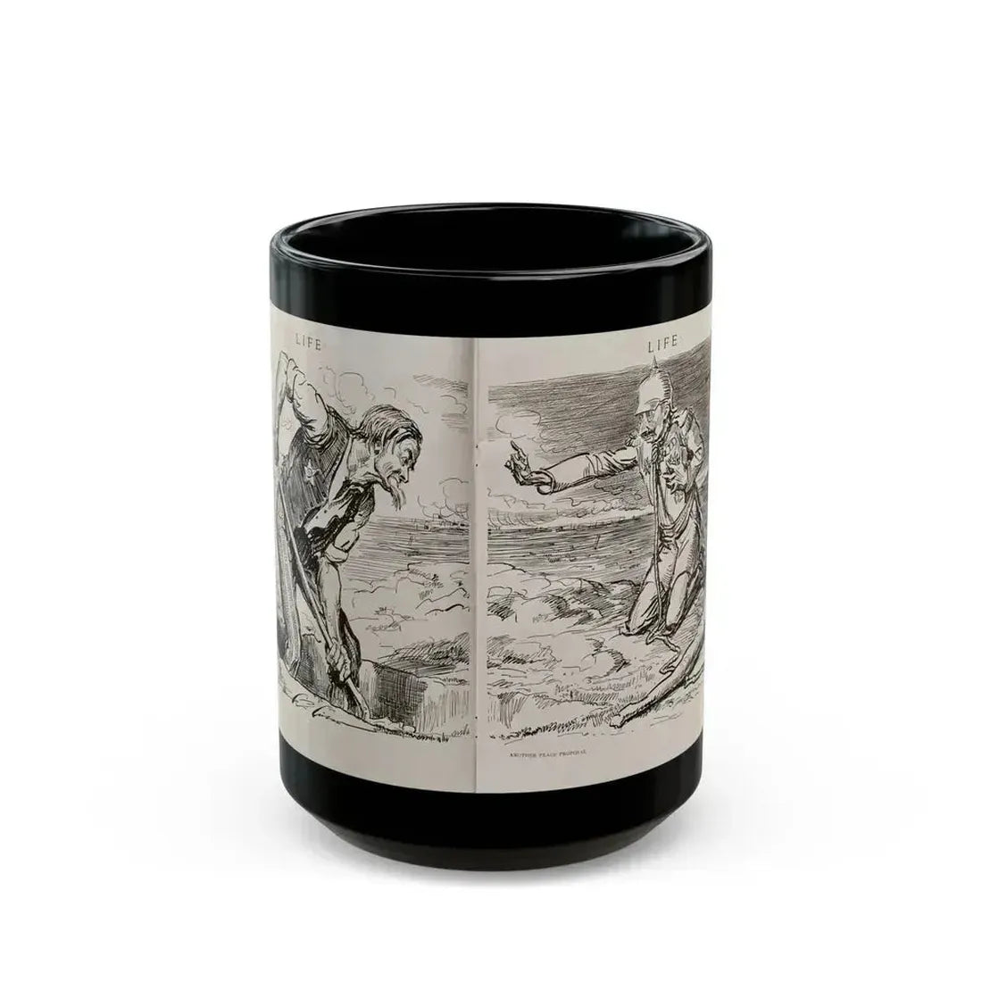 Another Peace Proposal, Life Magazine, September 6, 1917 - Black Coffee Mug 15oz - Go Mug Yourself
