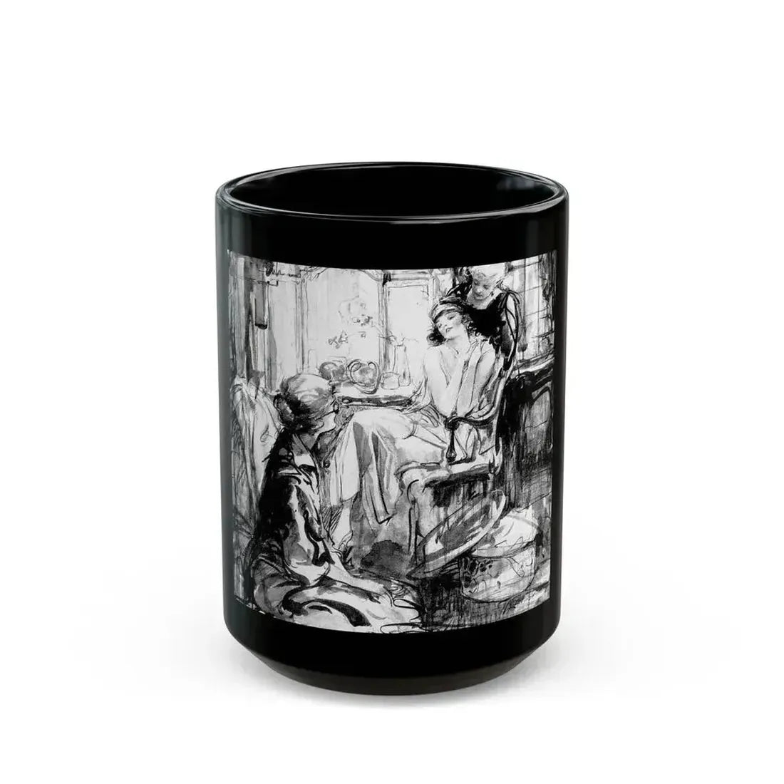 Another Scandal (1), Harper's Bazaar, May 1923 - Black Coffee Mug 15oz - Go Mug Yourself