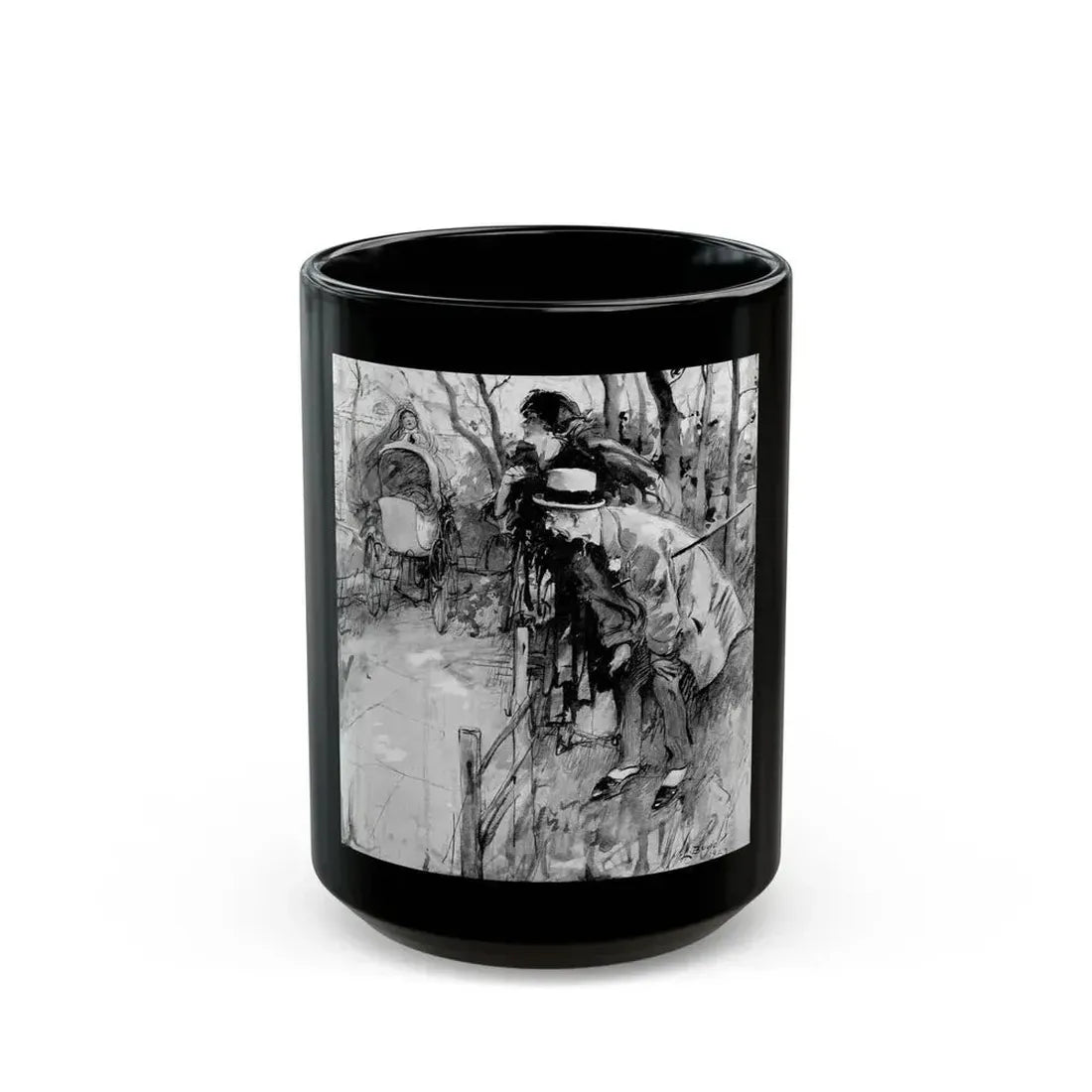 Another Scandal (2), Harper's Bazaar, May 1923 - Black Coffee Mug 15oz - Go Mug Yourself