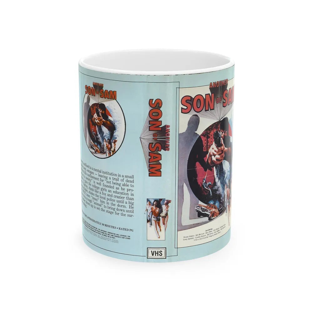 ANOTHER SON OF SAM ACTION EXPLOITATION (VHS COVER) - White Coffee Mug-11oz-Go Mug Yourself