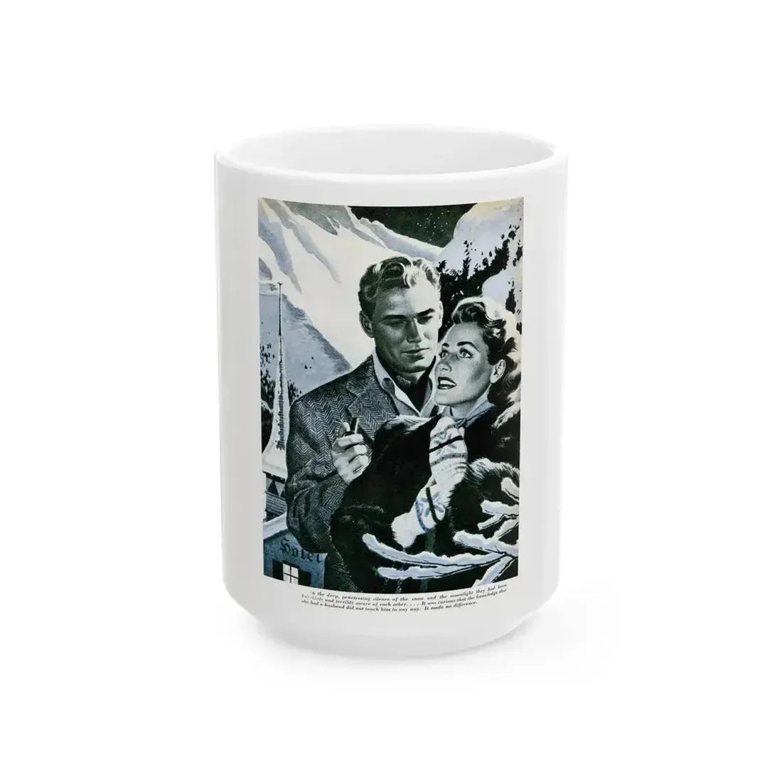 Another Sort of Love, Redbook, May 1944 - White Coffee Mug 15oz - Go Mug Yourself