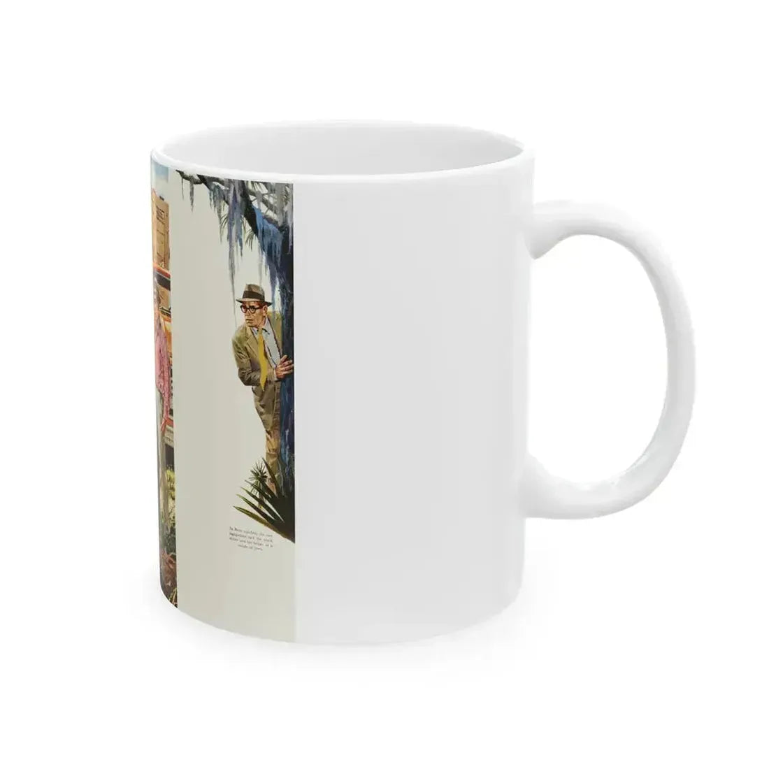 Another Truck Hijacking in the Tropics, 1959 - White Coffee Mug - Go Mug Yourself