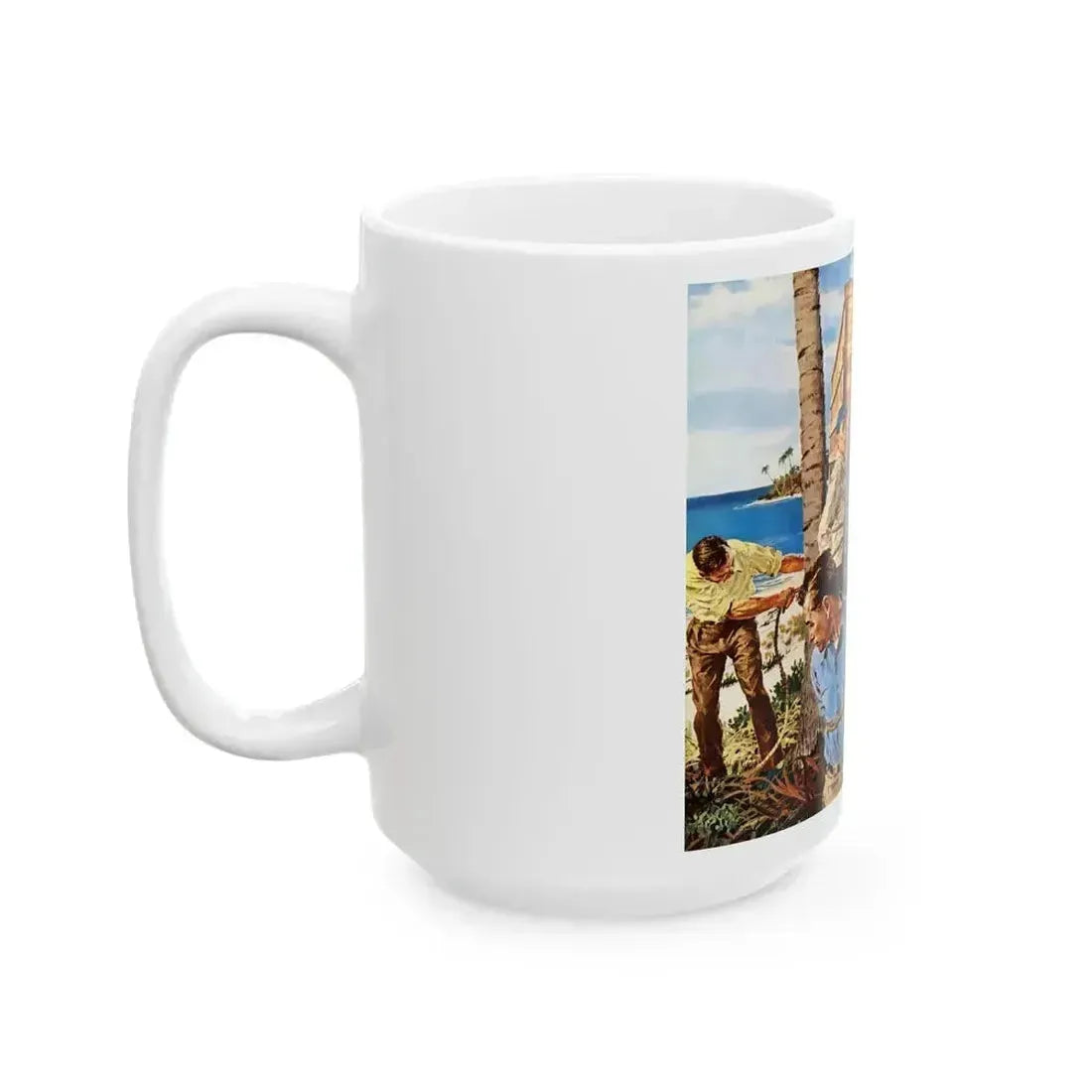 Another Truck Hijacking in the Tropics, 1959 - White Coffee Mug - Go Mug Yourself