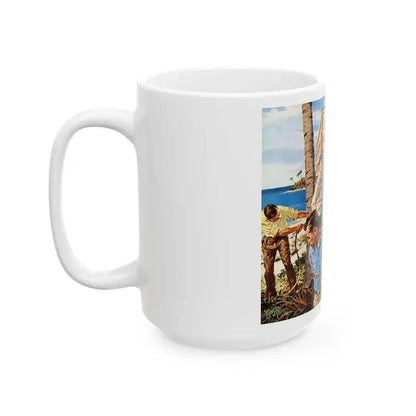 Another Truck Hijacking in the Tropics, 1959 - White Coffee Mug - Go Mug Yourself