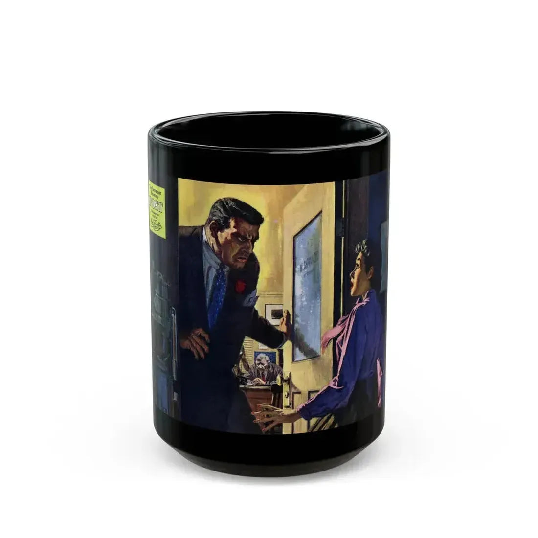 Another Water Cooler Conversation, 1952 - Black Coffee Mug 15oz - Go Mug Yourself