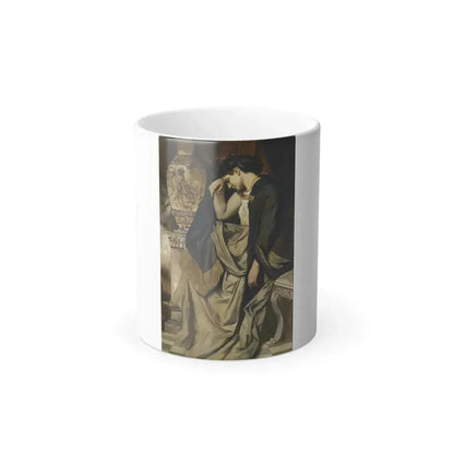 Anselm Feuerbach (1829-1880) Medea an der Urne - Oil on Canvas 1873 - Color Changing Mug 11oz 11oz - Go Mug Yourself
