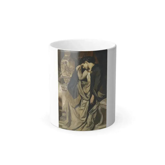 Anselm Feuerbach (1829-1880) Medea an der Urne - Oil on Canvas 1873 - Color Changing Mug 11oz 11oz - Go Mug Yourself