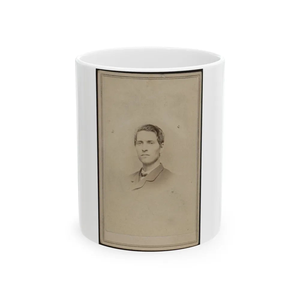 Anson Rider, Junior, Bust Portrait, Facing Slightly Left (U.S. Civil War) White Coffee Mug-11oz-Go Mug Yourself