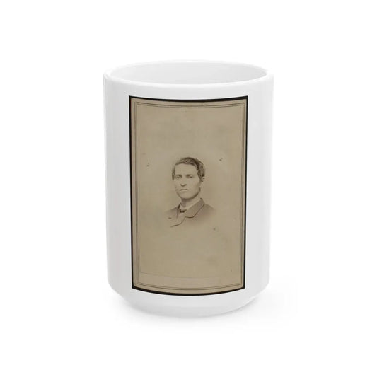 Anson Rider, Junior, Bust Portrait, Facing Slightly Left (U.S. Civil War) White Coffee Mug 15oz - Go Mug Yourself