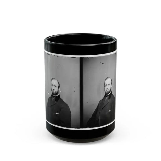 Anson Stager, Telegraph Corps. (U.S. Civil War) Black Coffee Mug 15oz - Go Mug Yourself
