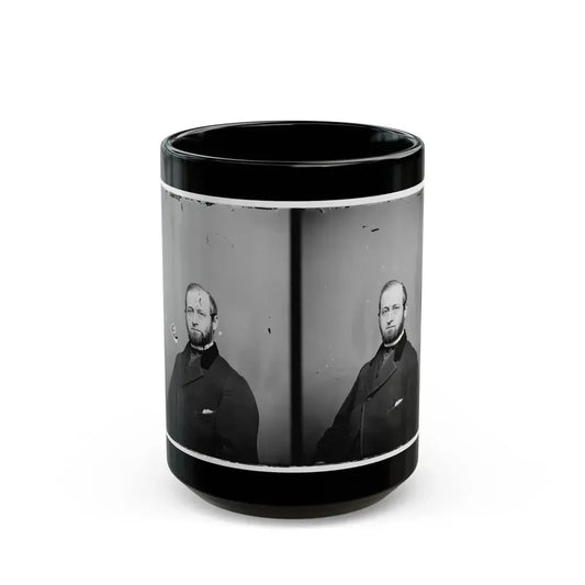 Anson Stager, Telegraph Corps. (U.S. Civil War) Black Coffee Mug 15oz - Go Mug Yourself