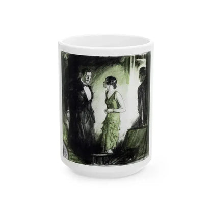 Anstruther Eyes, McCall's, February 1930 - White Coffee Mug 15oz - Go Mug Yourself