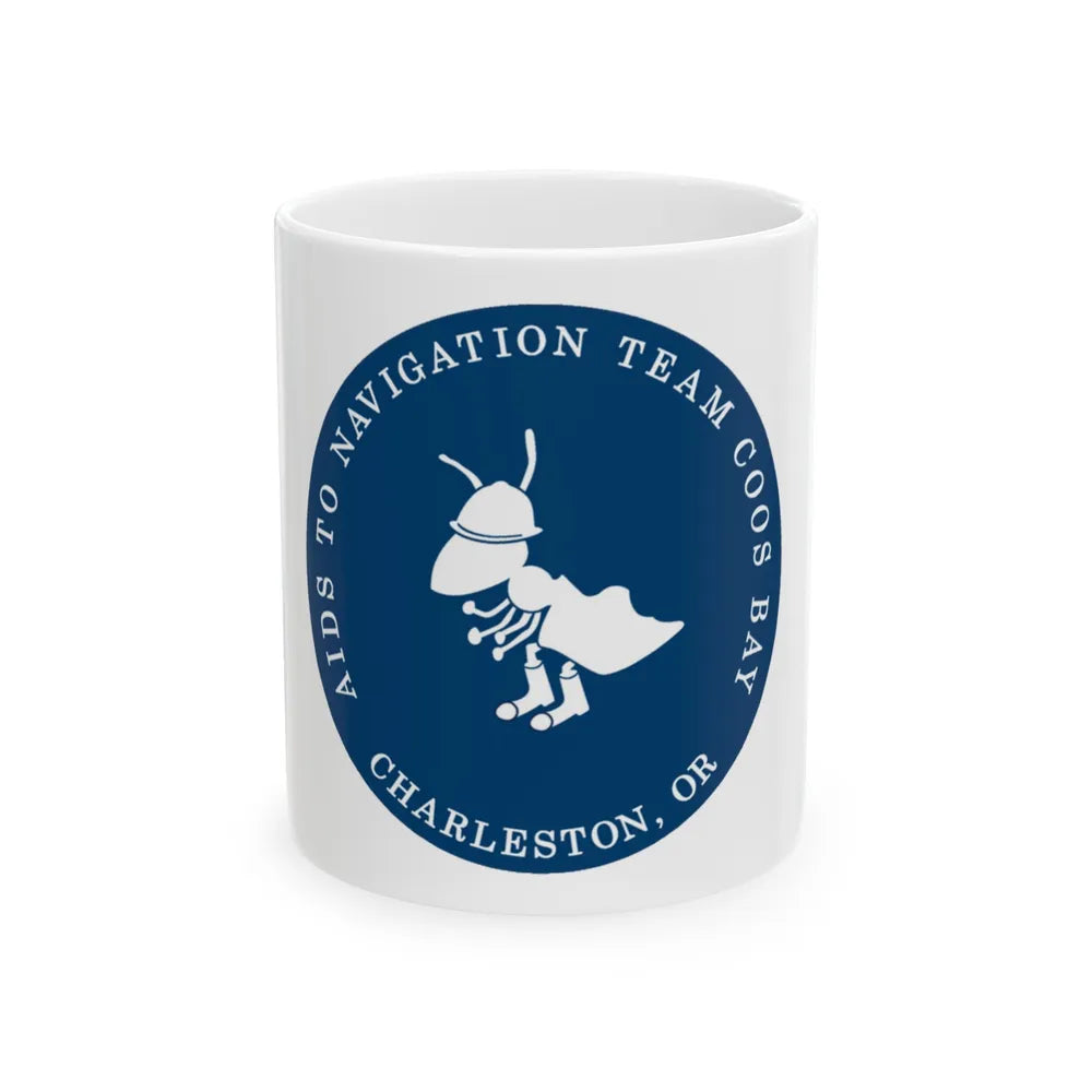 ANT Coos Bay Charleston OR (U.S. Coast Guard) White Coffee Mug-11oz-Go Mug Yourself