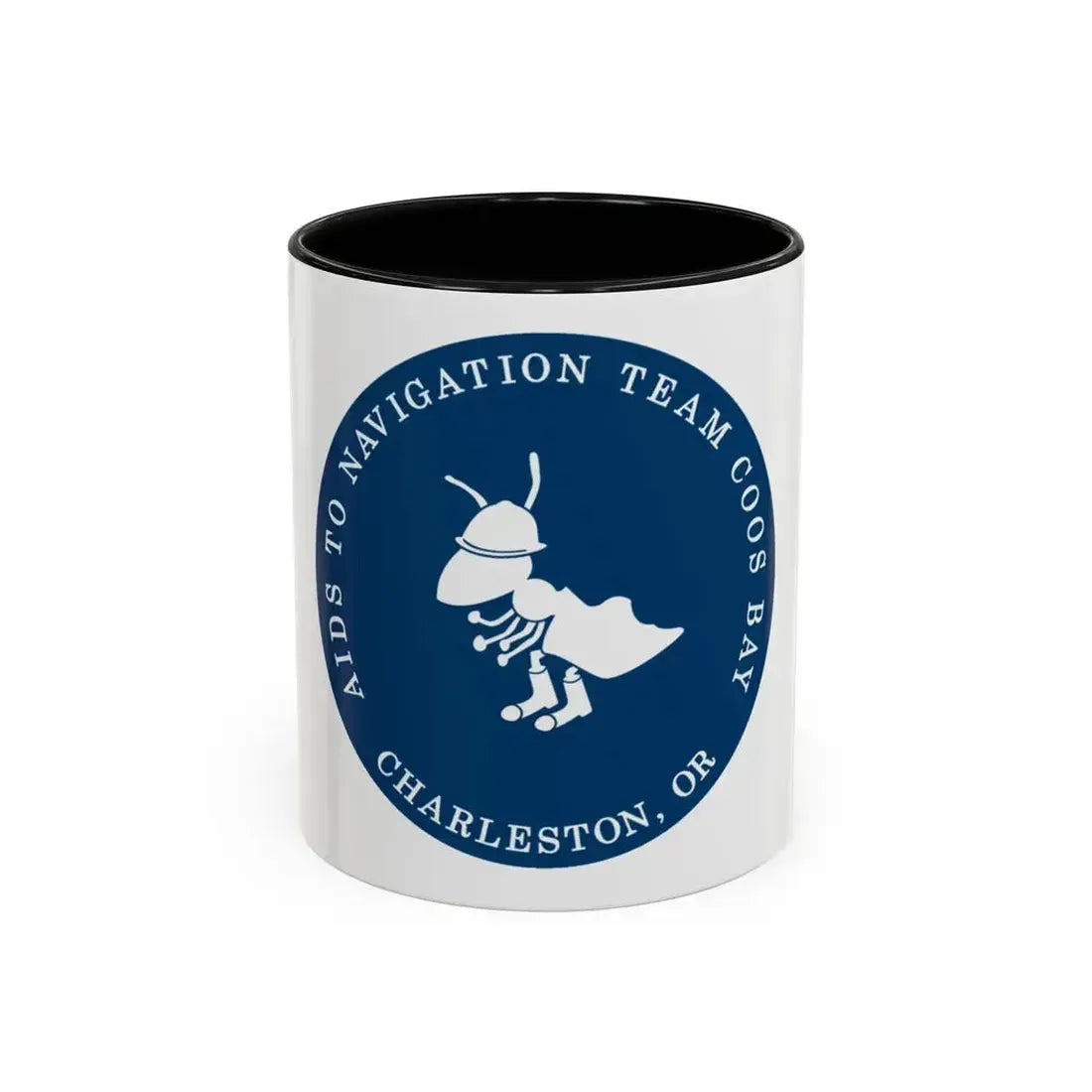 ANT Coos Bay Charleston OR (U.S. Coast Guard) Accent Coffee Mug 11oz Black - Go Mug Yourself