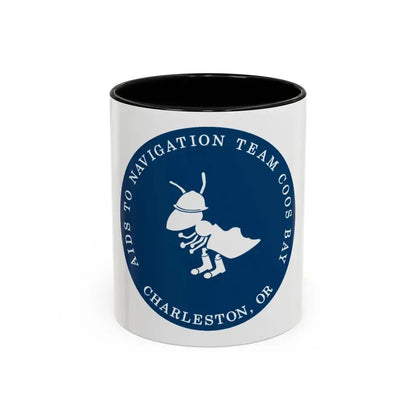 ANT Coos Bay Charleston OR (U.S. Coast Guard) Accent Coffee Mug 11oz Black - Go Mug Yourself