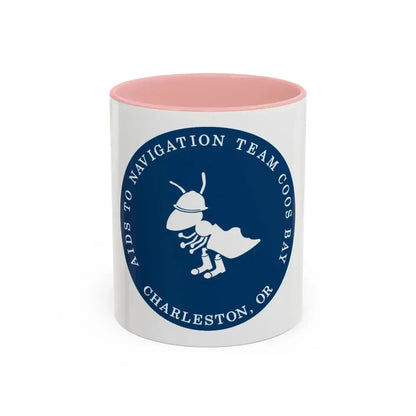 ANT Coos Bay Charleston OR (U.S. Coast Guard) Accent Coffee Mug 11oz Pink - Go Mug Yourself