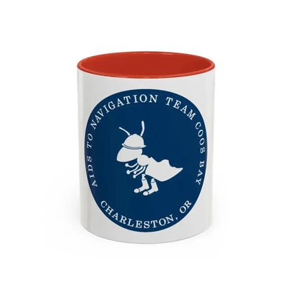 ANT Coos Bay Charleston OR (U.S. Coast Guard) Accent Coffee Mug 11oz Red - Go Mug Yourself