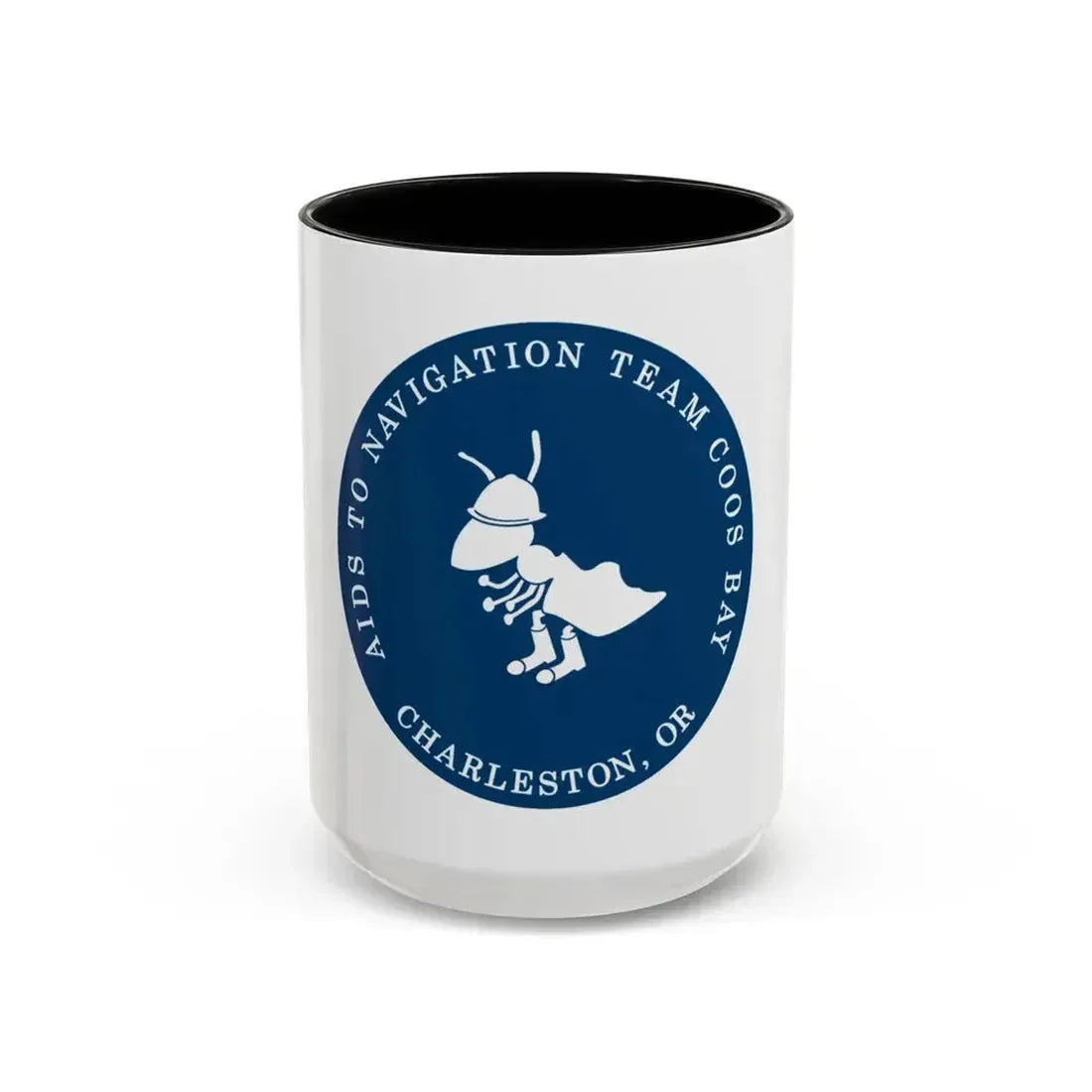 ANT Coos Bay Charleston OR (U.S. Coast Guard) Accent Coffee Mug 15oz Black - Go Mug Yourself