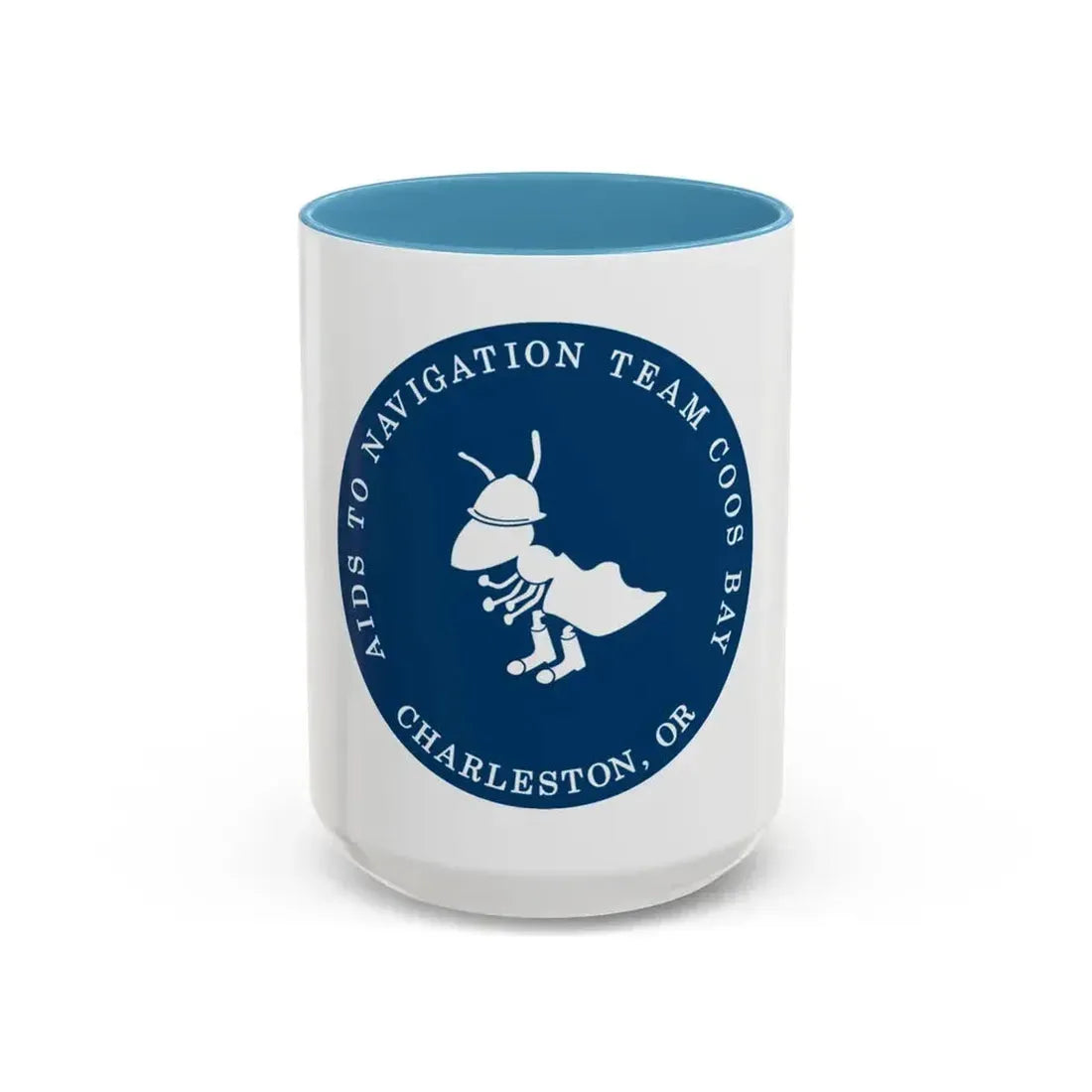 ANT Coos Bay Charleston OR (U.S. Coast Guard) Accent Coffee Mug 15oz Light Blue - Go Mug Yourself