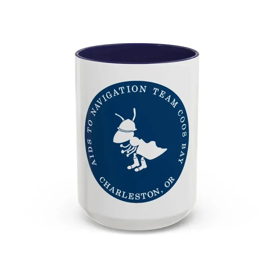 ANT Coos Bay Charleston OR (U.S. Coast Guard) Accent Coffee Mug 15oz Navy - Go Mug Yourself