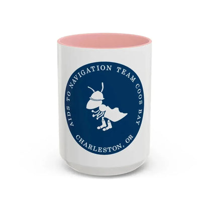 ANT Coos Bay Charleston OR (U.S. Coast Guard) Accent Coffee Mug 15oz Pink - Go Mug Yourself