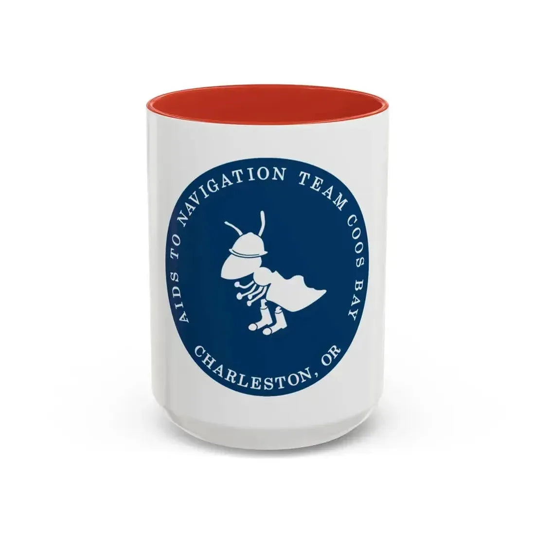 ANT Coos Bay Charleston OR (U.S. Coast Guard) Accent Coffee Mug 15oz Red - Go Mug Yourself