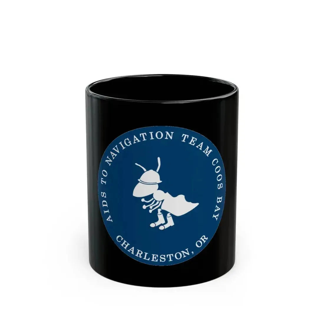 ANT Coos Bay Charleston OR (U.S. Coast Guard) Black Coffee Mug 11oz - Go Mug Yourself