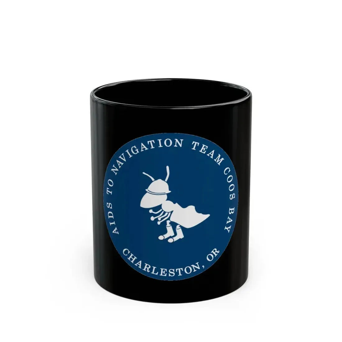 ANT Coos Bay Charleston OR (U.S. Coast Guard) Black Coffee Mug 11oz - Go Mug Yourself